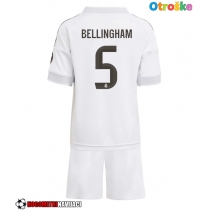 Otroške Nogometnih dresov Real Madrid Jude Bellingham #5 Domači 2025-26 Kratki rokavi (+ hlače)
